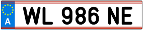 Trailer License Plate